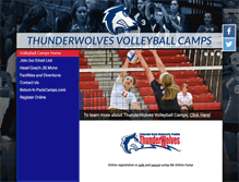 Tablet Screenshot of packvolleyballcamps.com